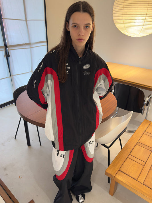 Racing Panel Padded Jacket Set