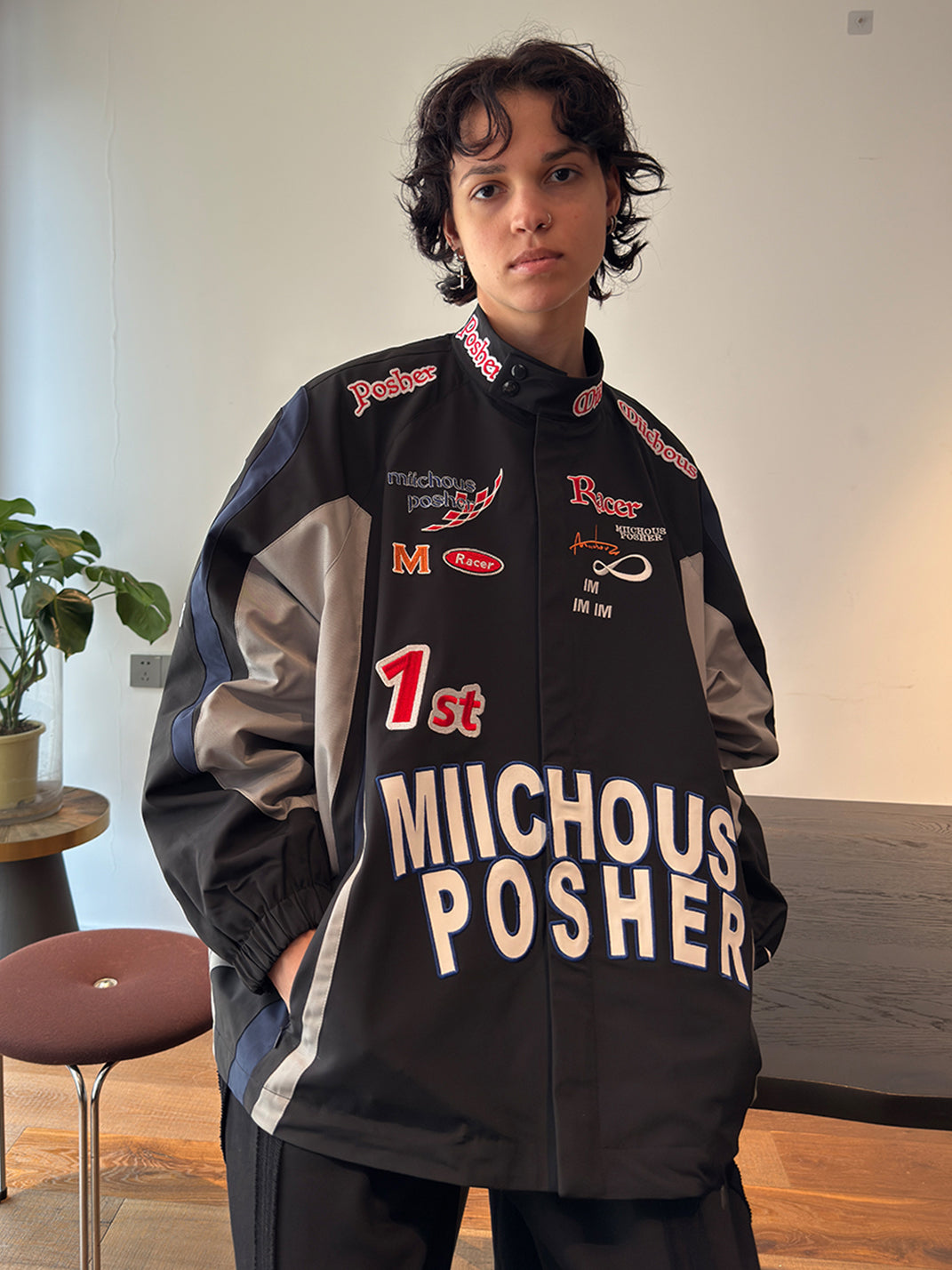 Racing Full-Embroidery Heated Padded Jacket