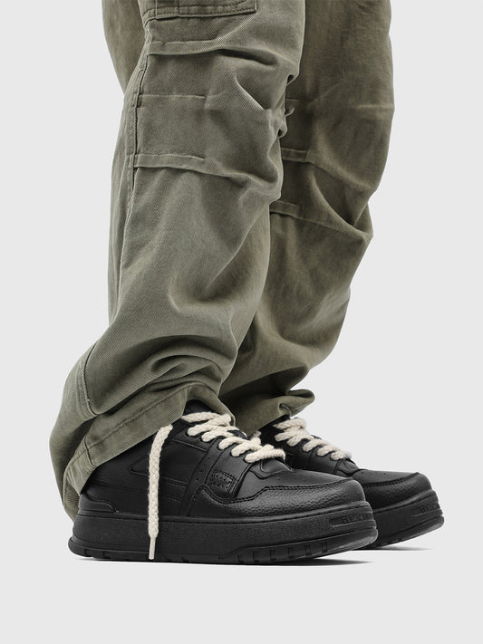 Rope Lace Chunky Platform Sneakers