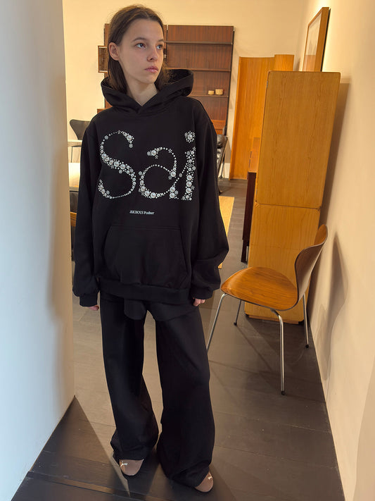Sai Pearl Embellished Heavyweight Hoodie