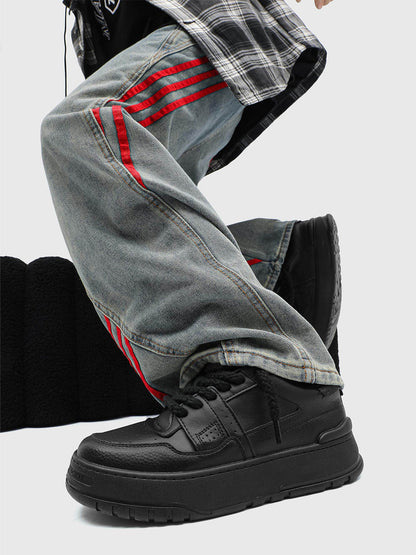 Rope Lace Chunky Platform Sneakers