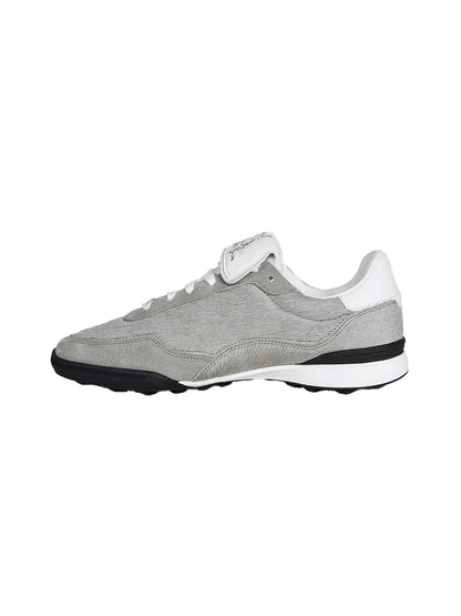 Grey Fur-Lined Platform Sneakers