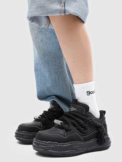 7CM Wavy Platform Sneakers