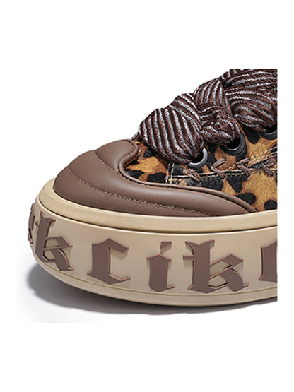 Leopard Animal-World Chunky Skate Sneakers