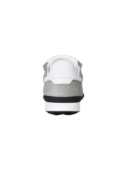 Grey Fur-Lined Platform Sneakers