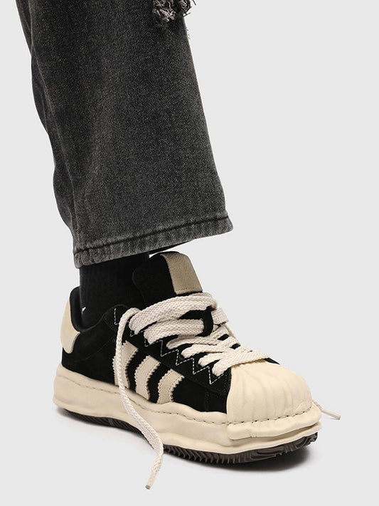 Melted Shell-Toe Platform Sneakers