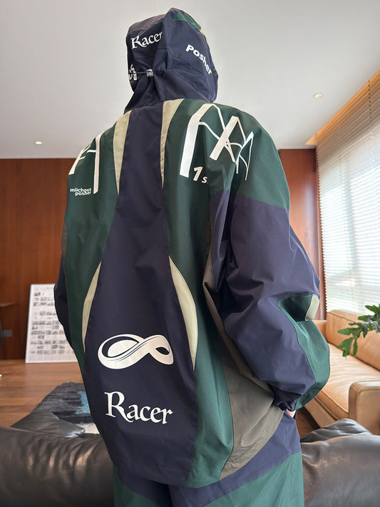 Racing Curve Panel Jacket & Pants Set