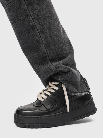 Rope Lace Chunky Platform Sneakers