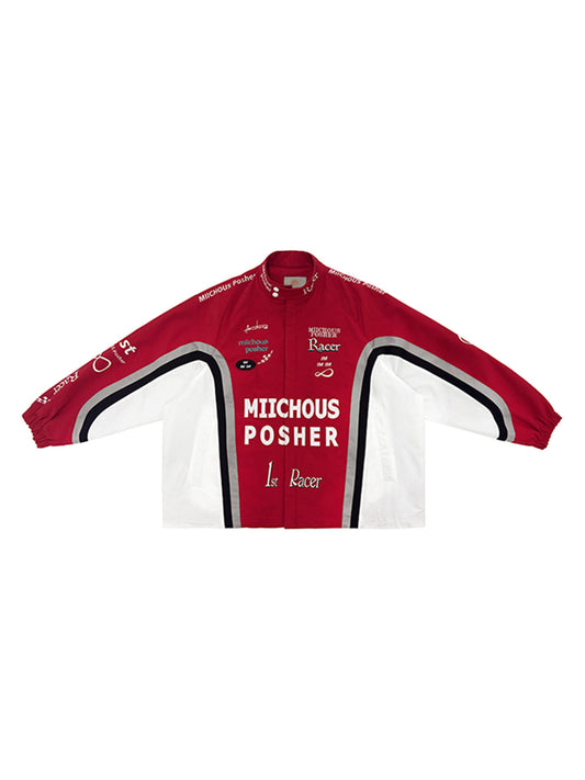 Fully Embroidered Racing Padded Jacket