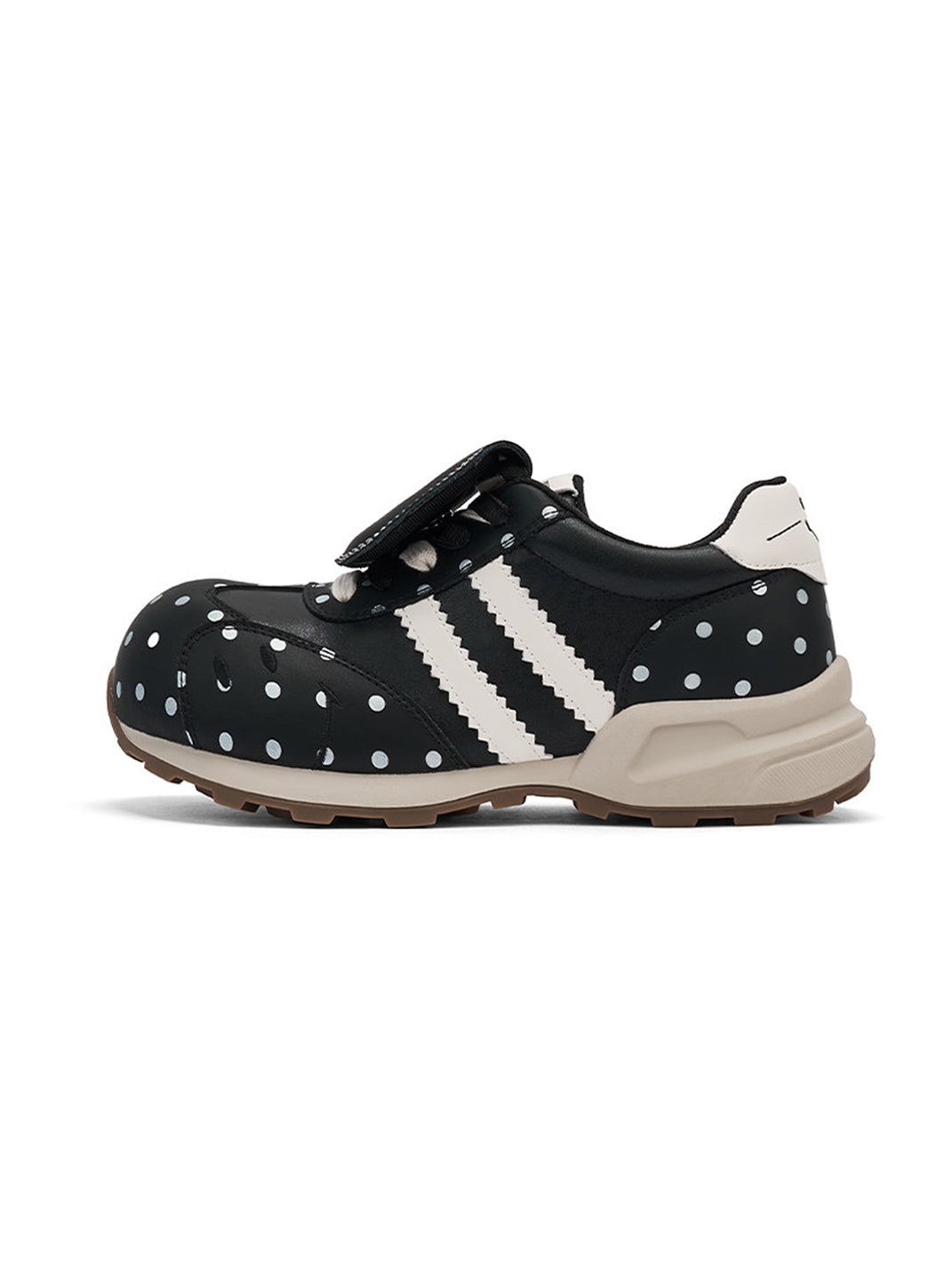 Black Mushroom Polka-Dot Casual Sneakers