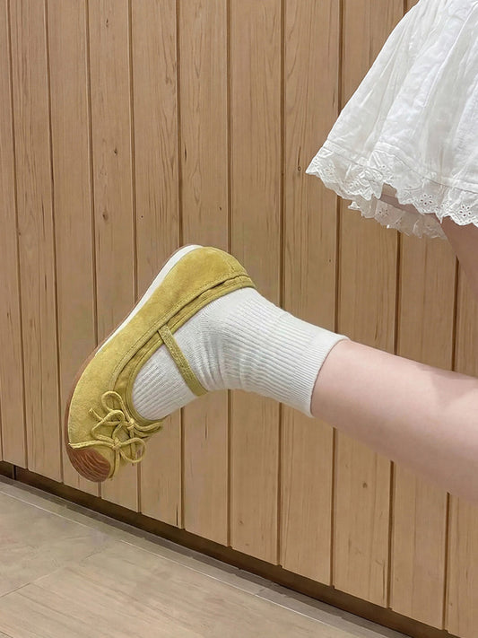 Bow Mary Jane Ballet Flats