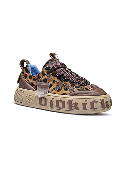 Leopard Animal-World Chunky Skate Sneakers