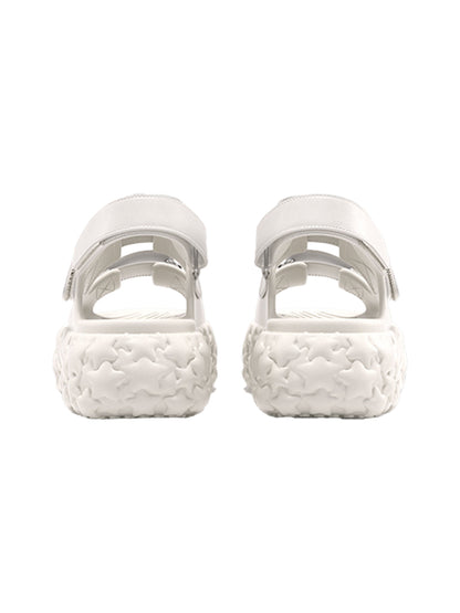 White Chunky Star Sandals