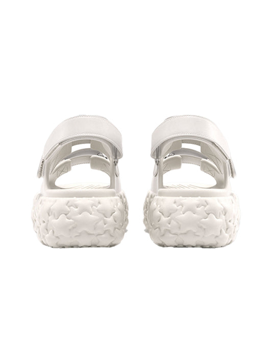 White Chunky Star Sandals