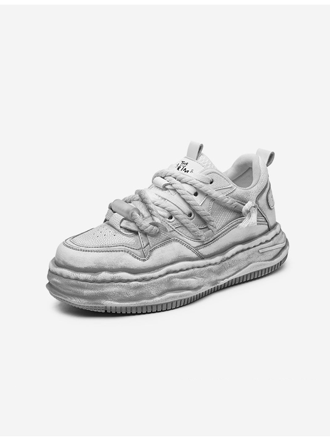 Washed Wavy Platform Sneakers
