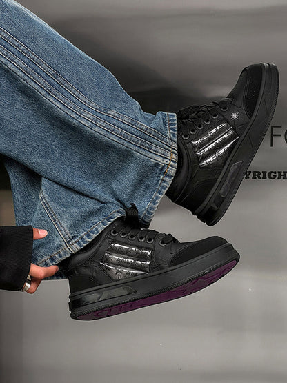 Star-Studded Gothic Sneakers