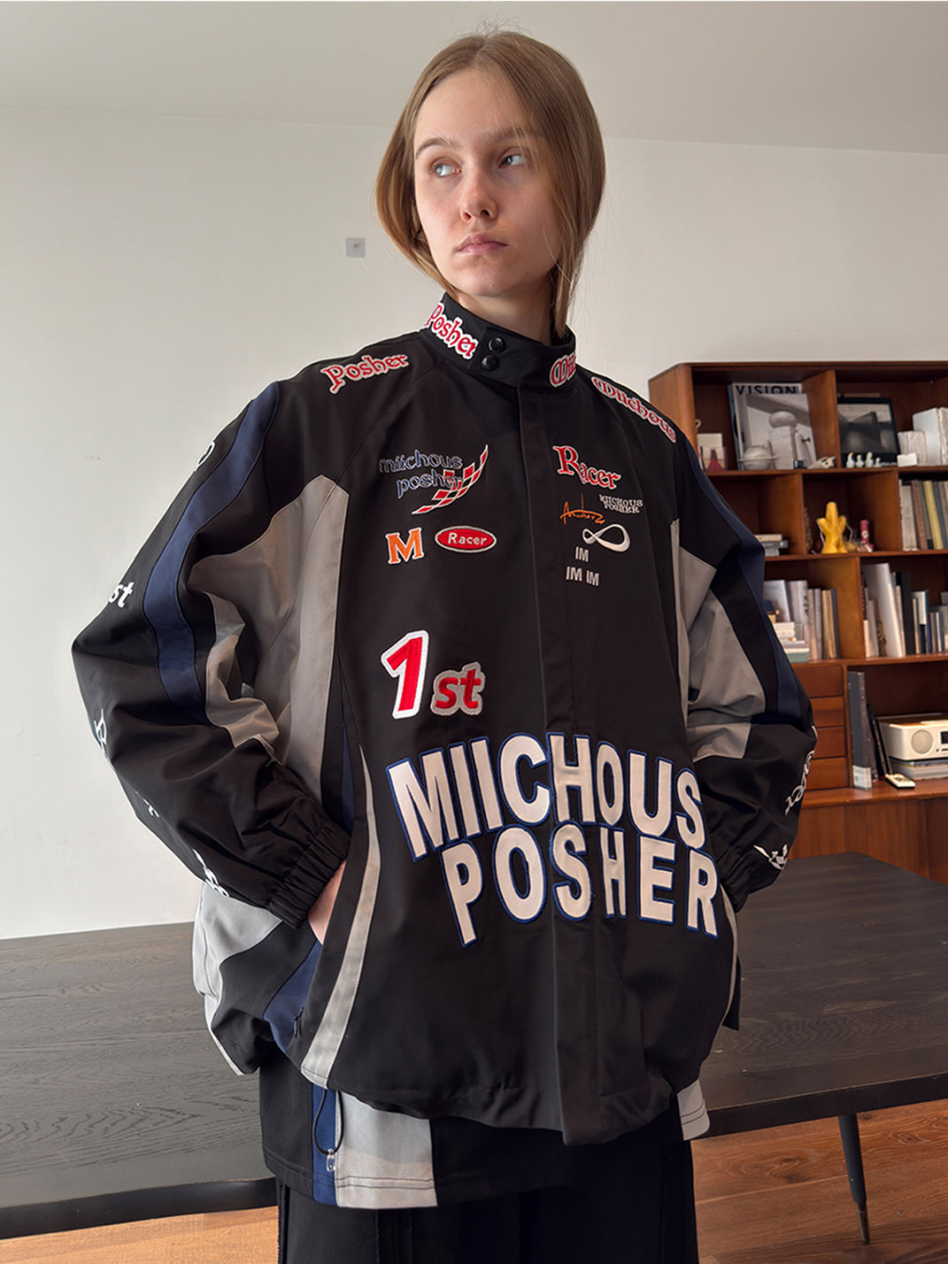 Racing Full-Embroidery Heated Padded Jacket