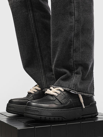 Rope Lace Chunky Platform Sneakers