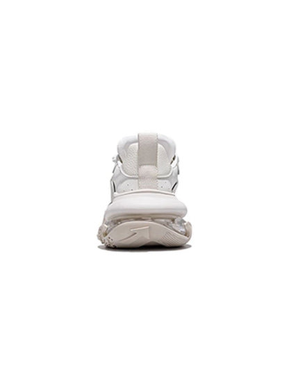 White Vortex Logo Platform Sneakers