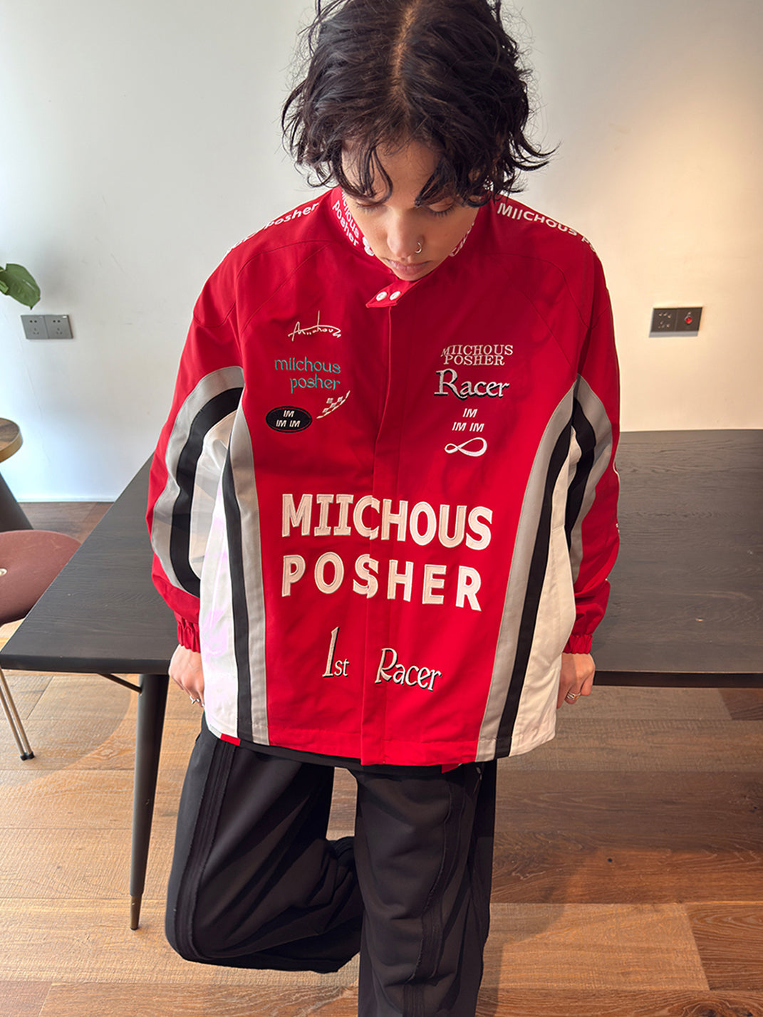 Fully Embroidered Racing Padded Jacket