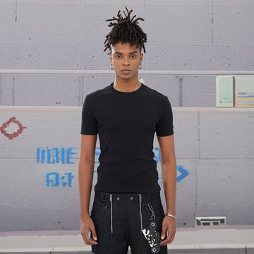 DND4DES Essential Ribbed Slim-Fit T-Shirt