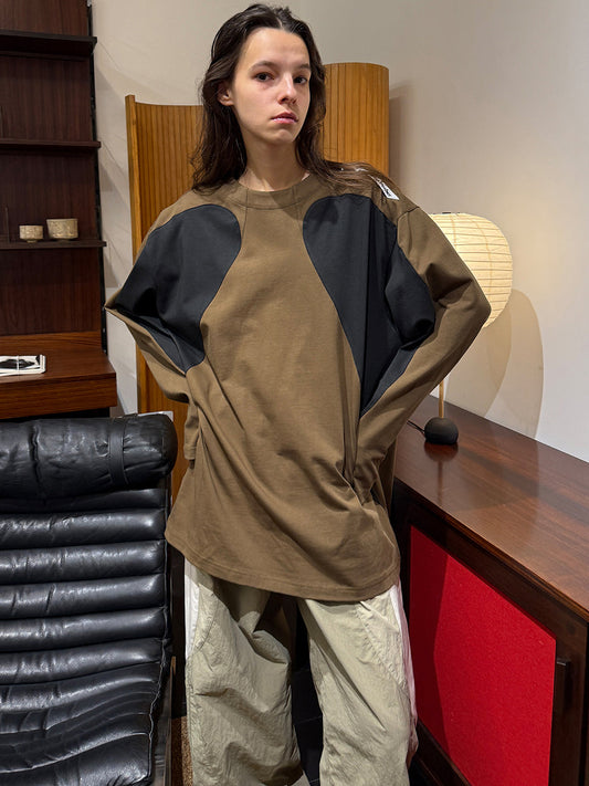 Distressed Crewneck Long Sleeve Sweatshirt