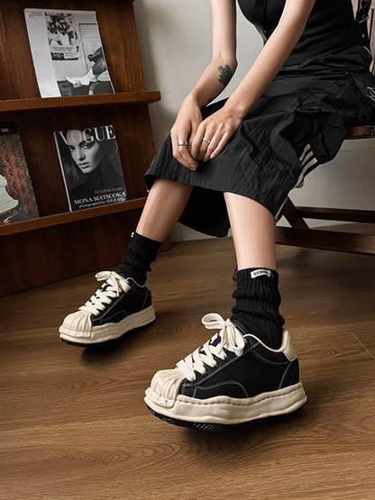 Sculpted Wave Platform Sneakers