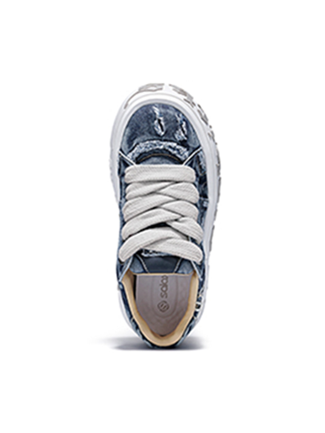 Ripped Denim OWL Skate Sneakers