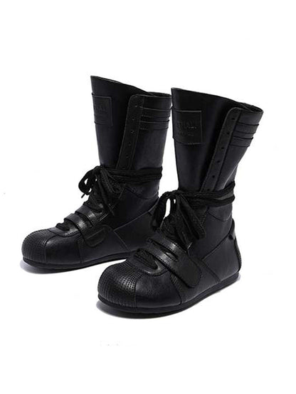 Black Knock Out Pro Leather Boxer Boots