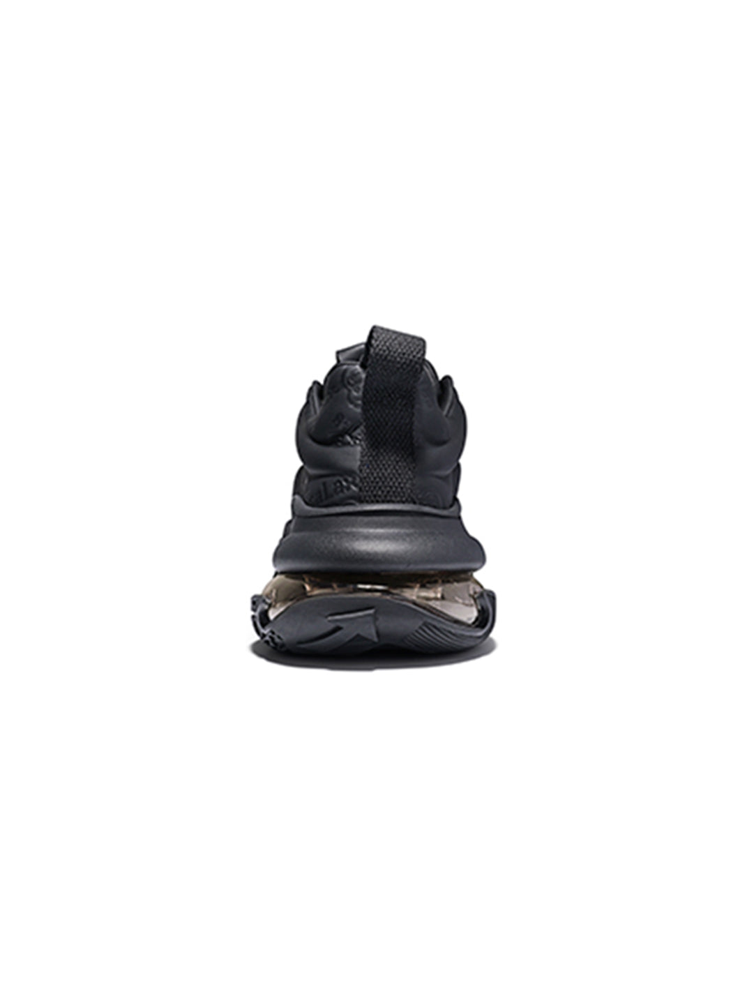 White Vortex Embossed Platform Sneakers