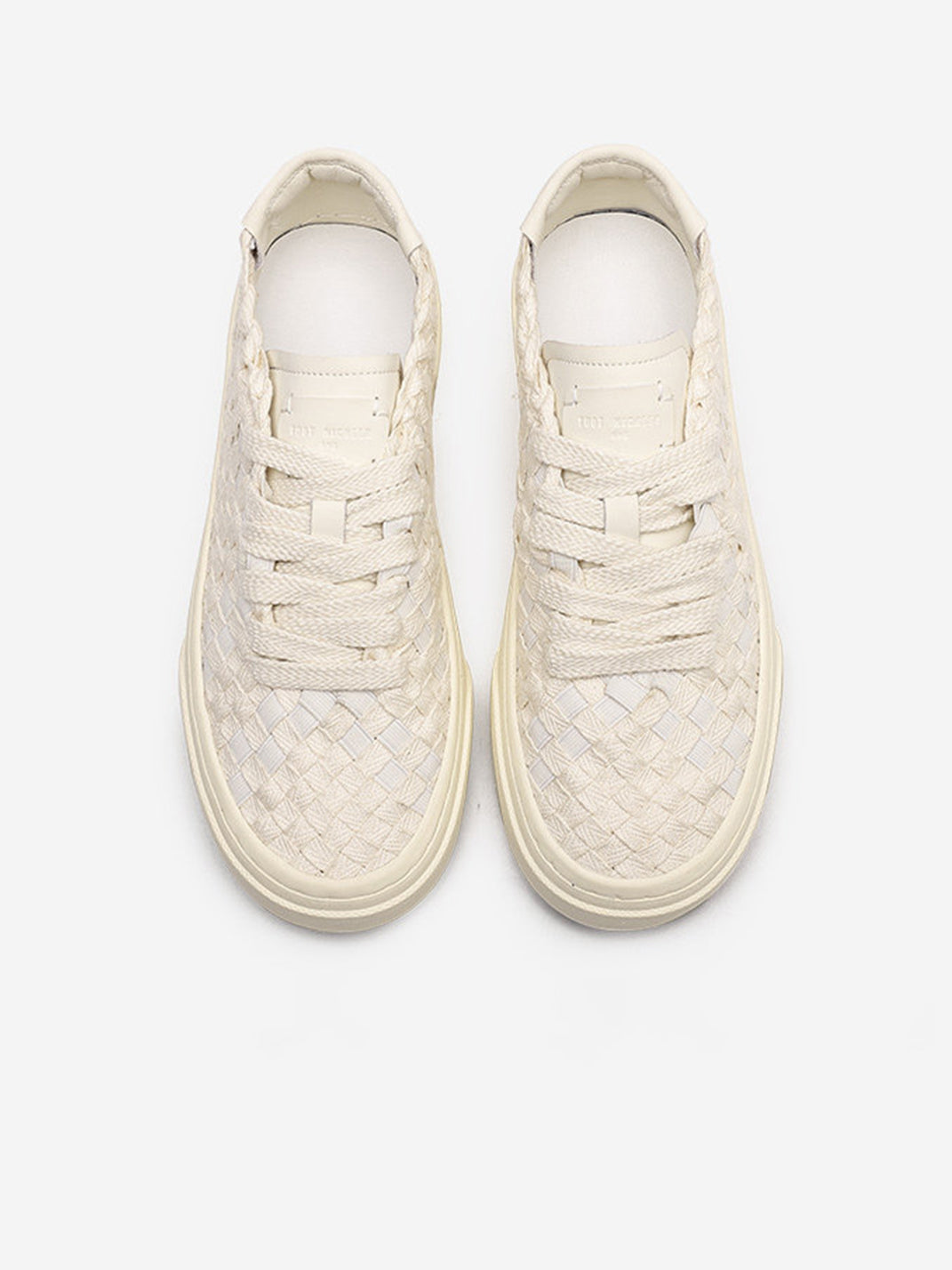 Woven Texture Platform Sneakers
