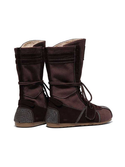 Black Knockout Pro Hybrid Velcro Boxing Trainer Boots