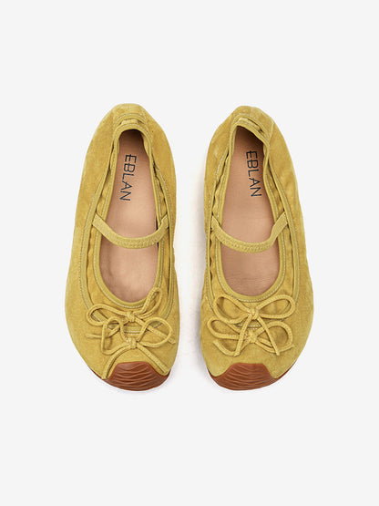 Bow Mary Jane Ballet Flats