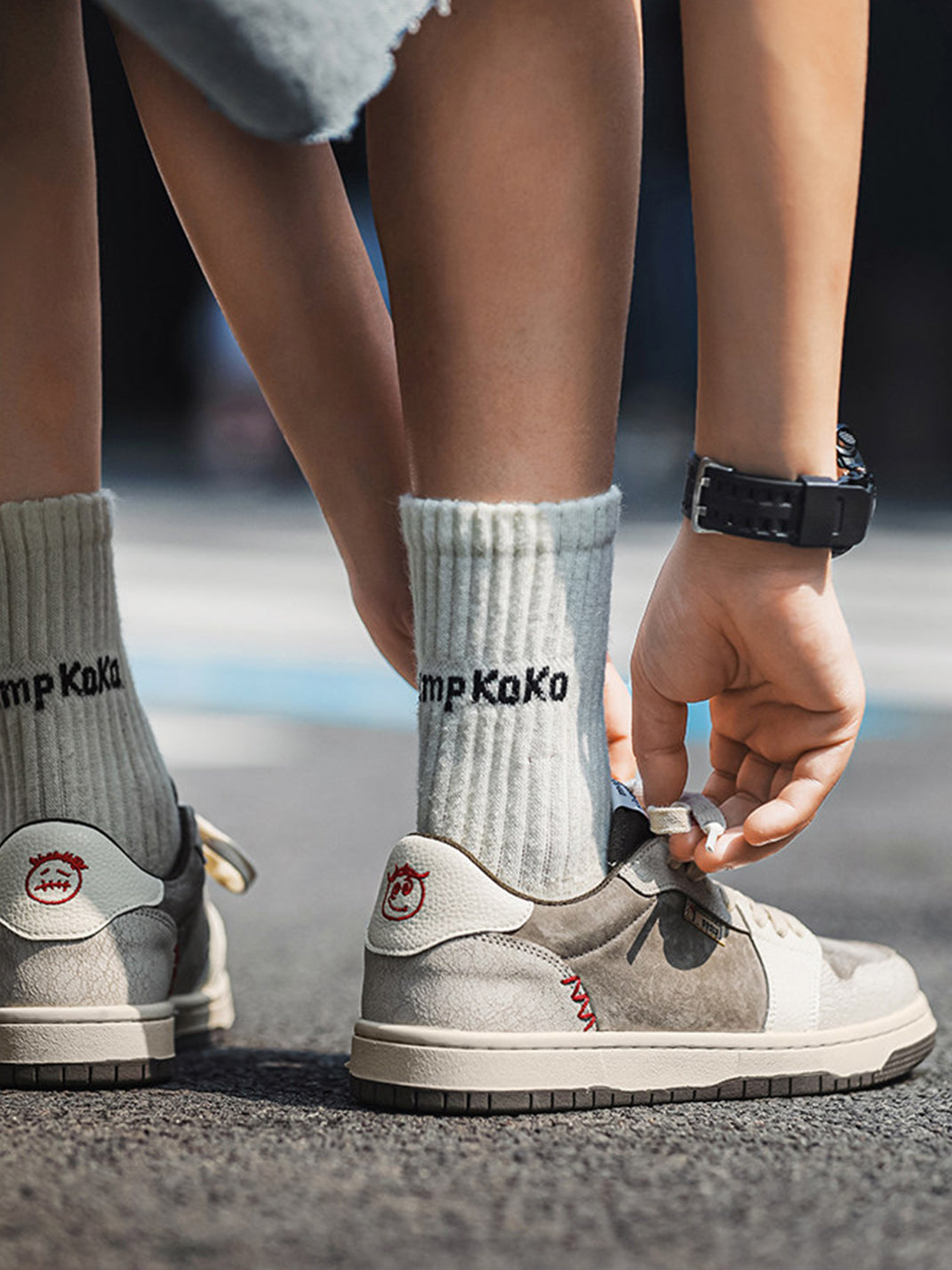 Worn-In Suede Leather Sneakers