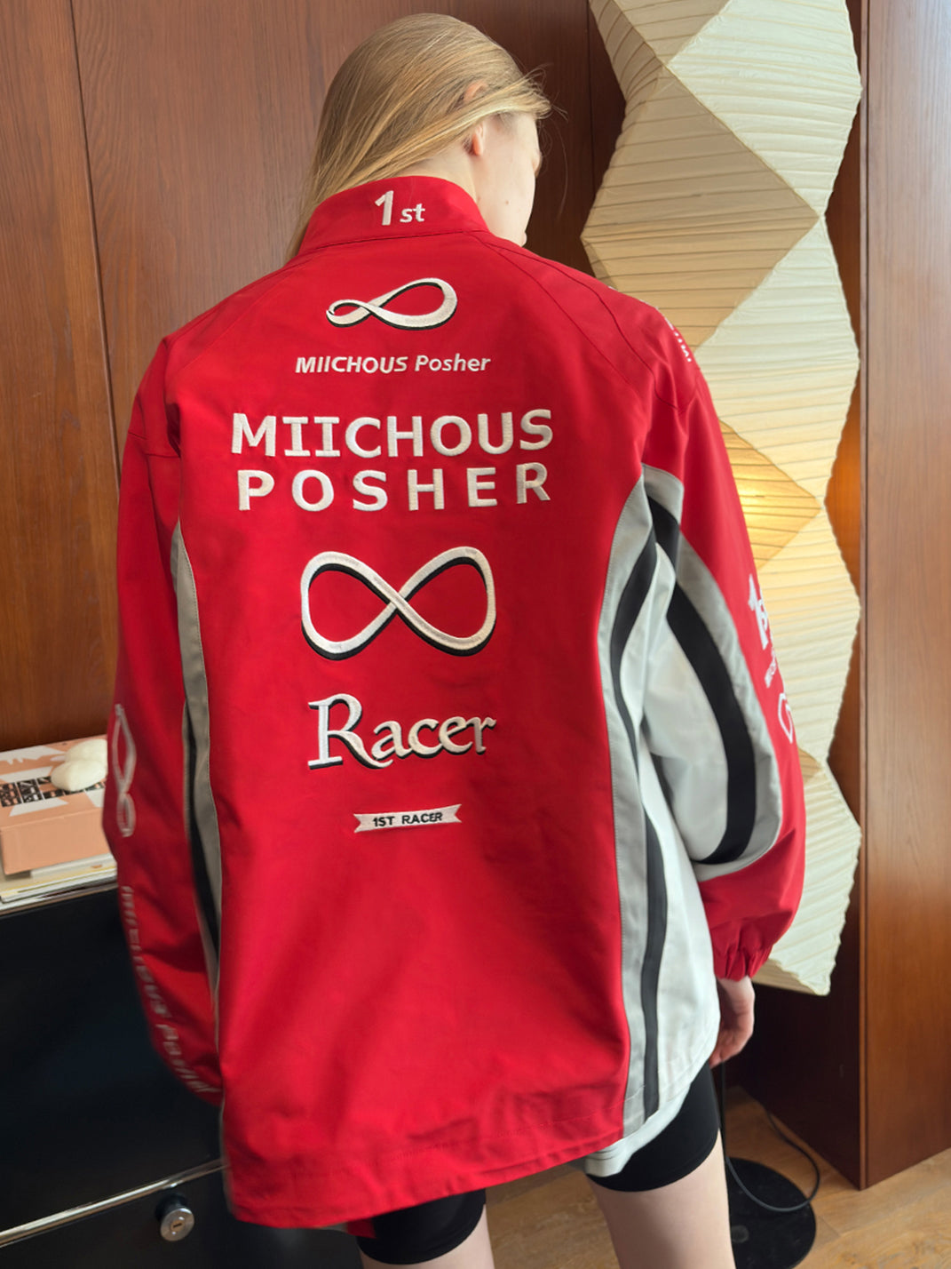 Fully Embroidered Racing Padded Jacket