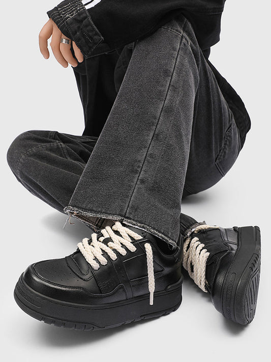 Rope Lace Chunky Platform Sneakers
