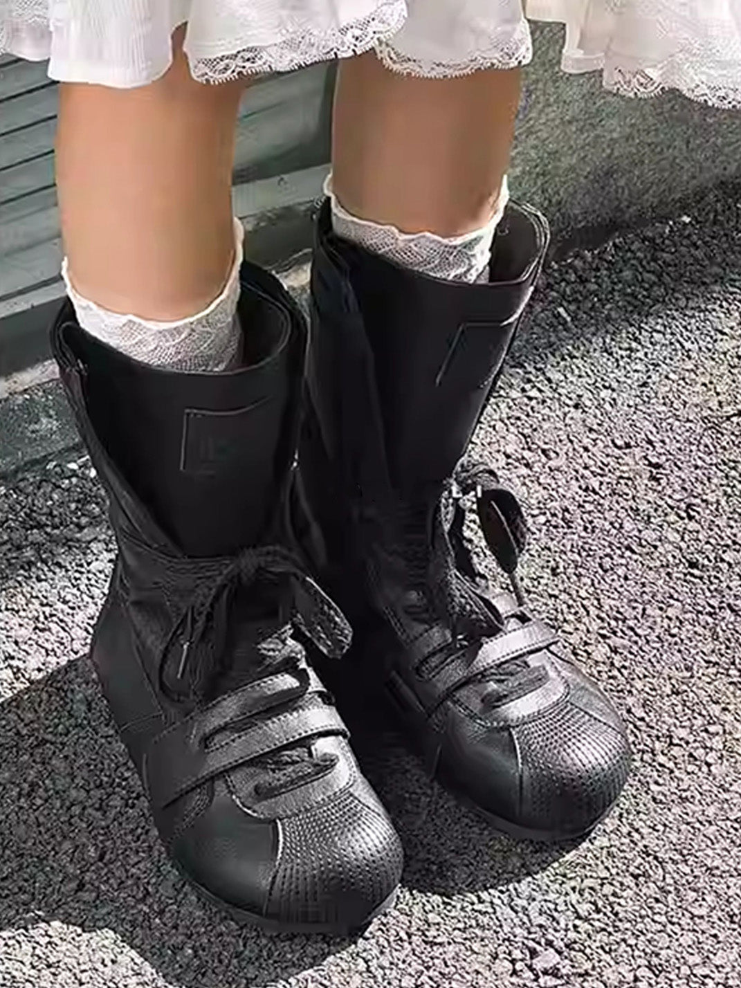 Black Knock Out Pro Leather Boxer Boots