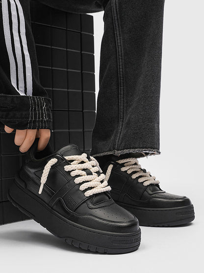 Rope Lace Chunky Platform Sneakers