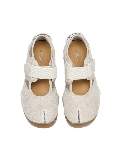Mary Jane Shoes With Split Toes And Openwork