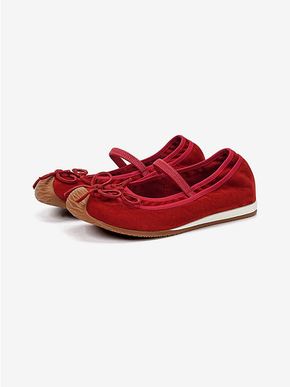 Bow Mary Jane Ballet Flats
