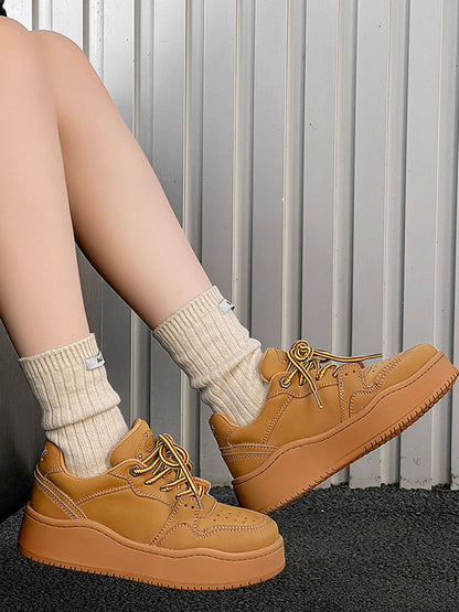 Monochrome Chunky Platform Sneakers