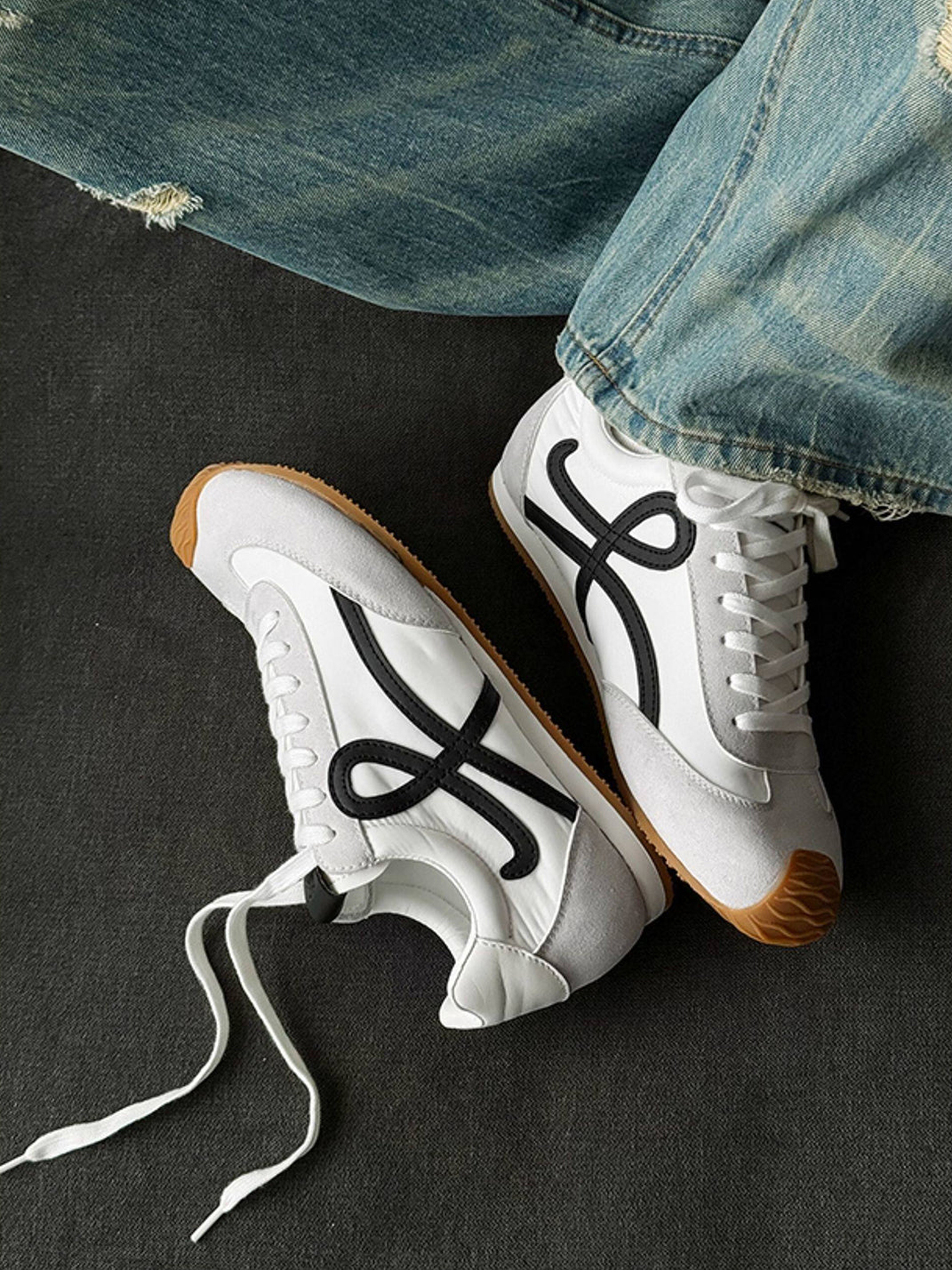 Breathable Panel Sport Sneakers