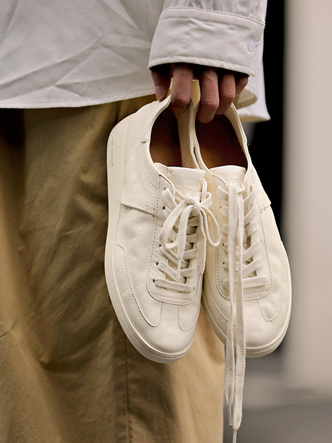 Low-Profile Cowhide Flats