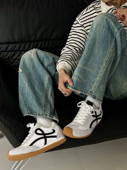 Breathable Panel Sport Sneakers