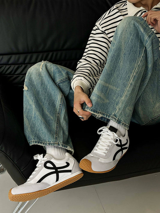 Breathable Panel Sport Sneakers
