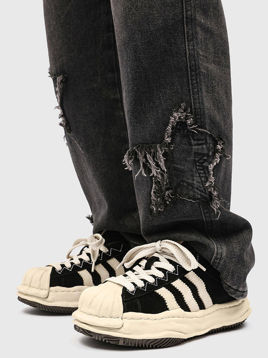 Melted Shell-Toe Platform Sneakers