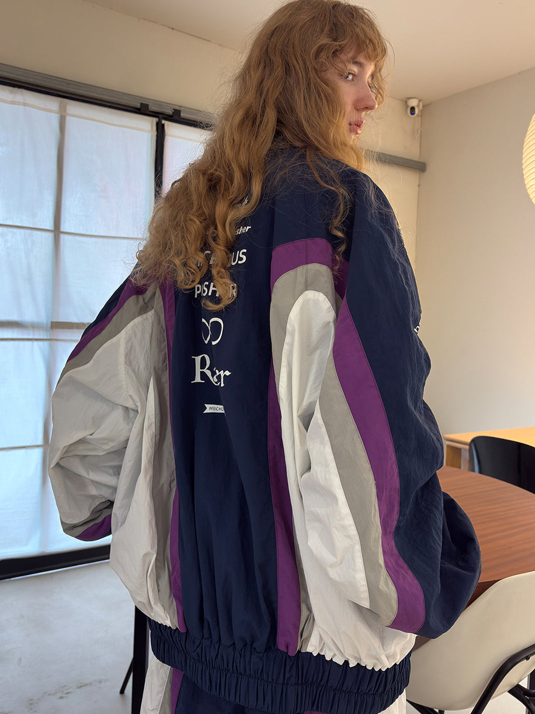 Racing Panel Padded Jacket Set