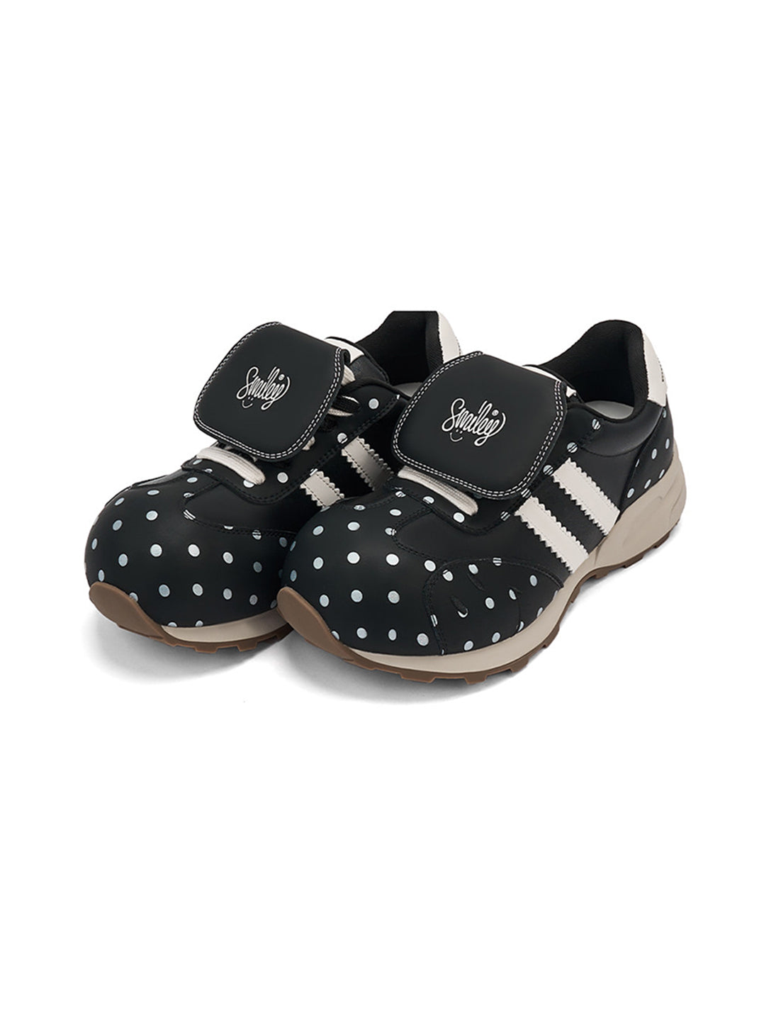 Black Mushroom Polka-Dot Casual Sneakers