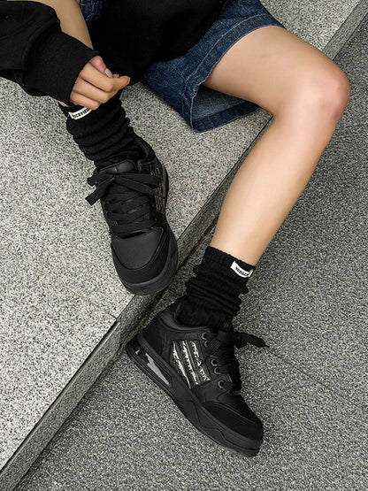 Star-Studded Gothic Sneakers