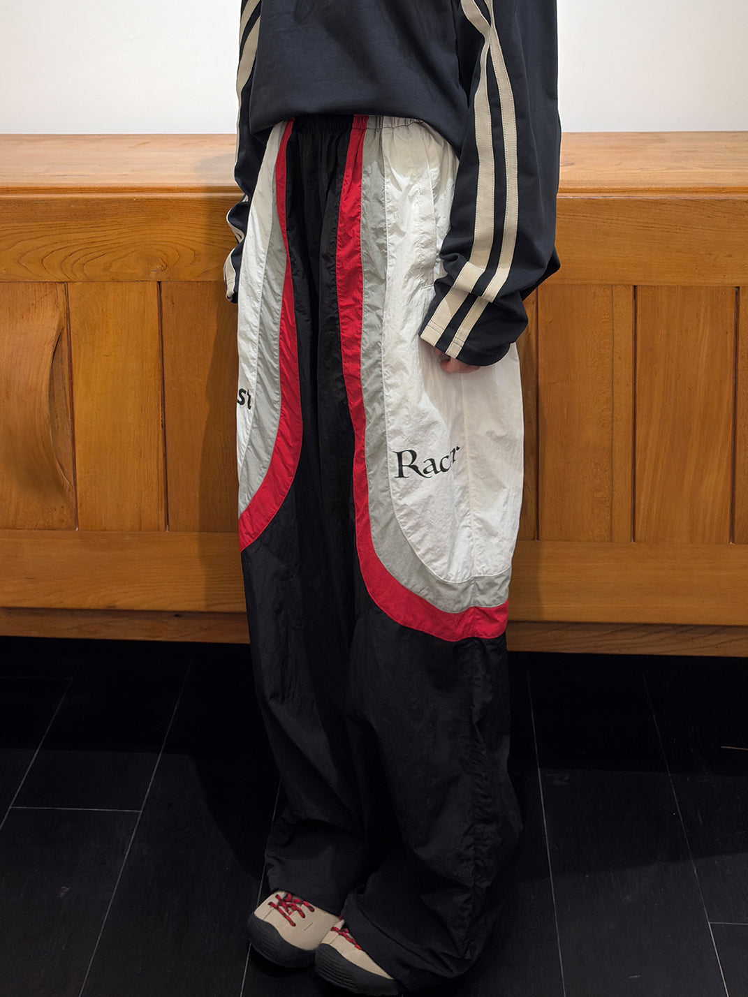 Racing Panel Padded Jacket Set
